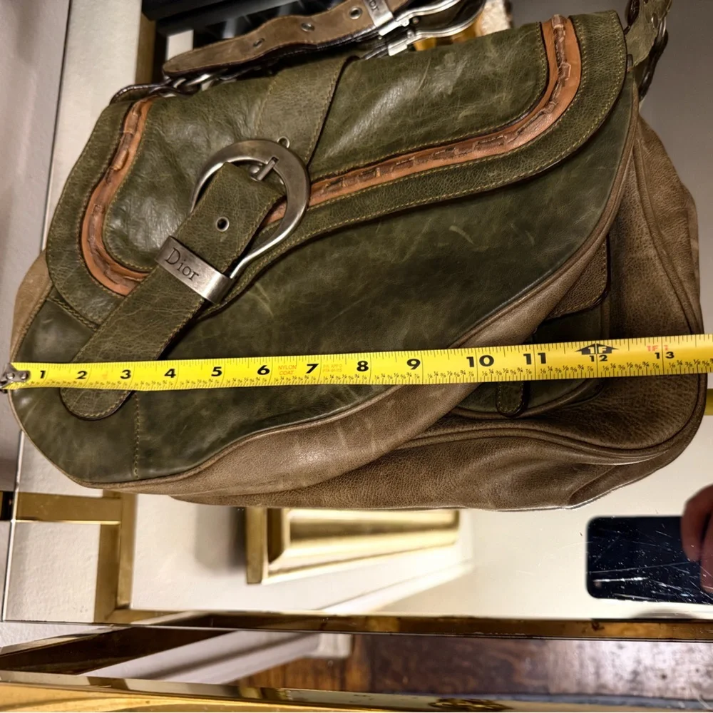 DIOR GAUCHO SADDLE  LARGE HANDBAG Limited edition color - Picture 13 of 15